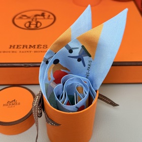 Шелковый шарф Hermès Twilly Шелковый