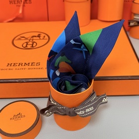 Шелковый шарф Hermès Twilly Шелковый