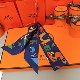 Шелковый шарф Hermès Twilly Шелковый