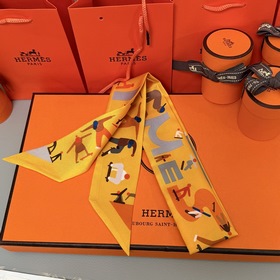 Шелковый шарф Hermès Twilly Шелковый