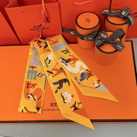 Шелковый шарф Hermès Twilly Шелковый