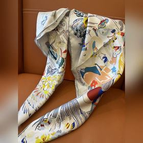 Hermès, шелковый шарф Hermès： «Волшебн