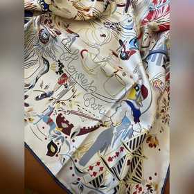 Hermès, шелковый шарф Hermès： «Волшебн