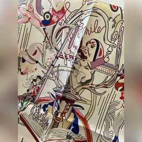 Hermès, шелковый шарф Hermès： «Волшебн