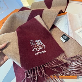 Двусторонний шарф Hermès. Классический