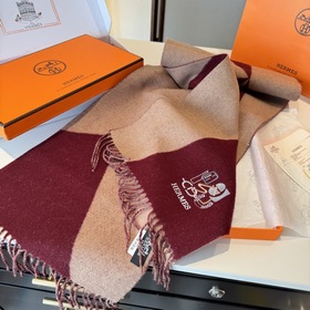 Двусторонний шарф Hermès. Классический