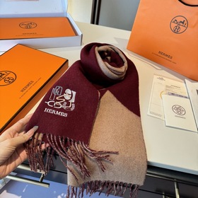 Двусторонний шарф Hermès. Классический