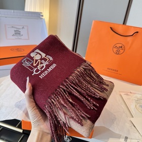 Двусторонний шарф Hermès. Классический