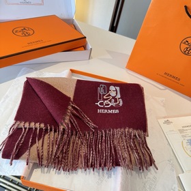 Двусторонний шарф Hermès. Классический