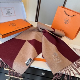Двусторонний шарф Hermès. Классический