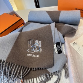 Двусторонний шарф Hermès. Классический