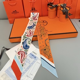 Шарф Hermès Cheetah Bandana Twilly из 