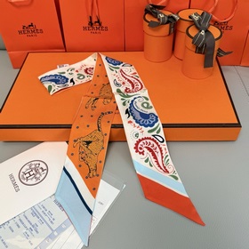 Шарф Hermès Cheetah Bandana Twilly из 