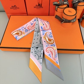 Шарф Hermès Cheetah Bandana Twilly из 