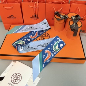 Шарф Hermès Cheetah Bandana Twilly из 