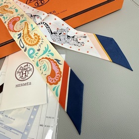 Шарф Hermès Cheetah Bandana Twilly из 