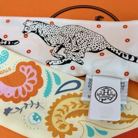 Шарф Hermès Cheetah Bandana Twilly из 
