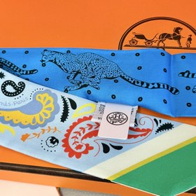 Шарф Hermès Cheetah Bandana Twilly из 
