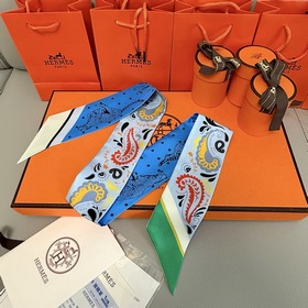 Шарф Hermès Cheetah Bandana Twilly из 