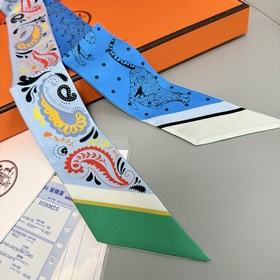 Шарф Hermès Cheetah Bandana Twilly из 