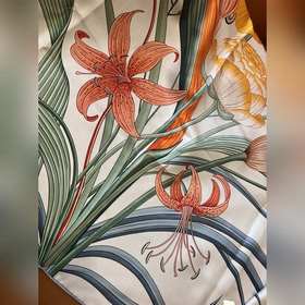 Шелковый шарф Hermès Eternal Bouquet 9