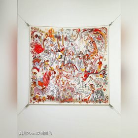 Двусторонний шелк твила 90x90 см, 18 н