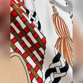 Шарф Hermès, ручной работы, сшитый с п