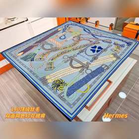 Шарф Hermès, ручной работы, сшитый с п