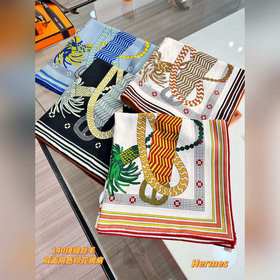 Шарф Hermès, ручной работы, сшитый с п