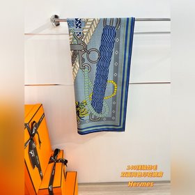 Шарф Hermès, ручной работы, сшитый с п