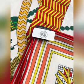 Шарф Hermès, ручной работы, сшитый с п