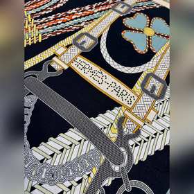 Шарф Hermès, ручной работы, сшитый с п