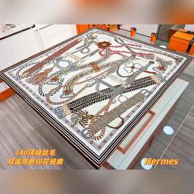 Шарф Hermès, ручной работы, сшитый с п