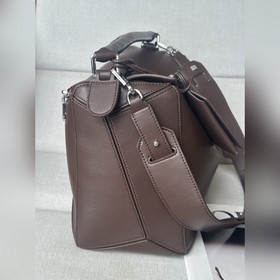 Большая сумка из кожи ягненка Напа, ле