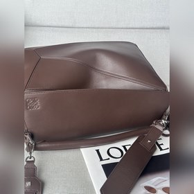 Большая сумка из кожи ягненка Напа, ле