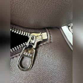 Большая сумка из кожи ягненка Напа, ле