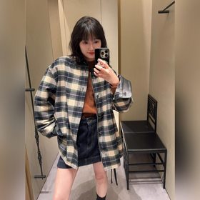 Кожаная куртка Loewe с застежкой-молни