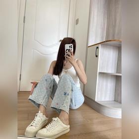 Брюки LOUIS VUITTON Candy с вышивкой и