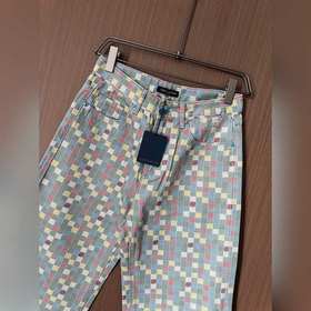 Джинсы Louis Vuitton Checkered Skate с