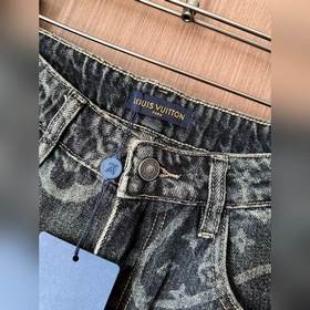 Джинсы Louis Vuitton Distressed Monogr