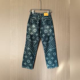 Джинсы Louis Vuitton Distressed Monogr