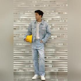 Брюки LOUIS VUITTON Candy с вышивкой и