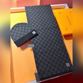Классический шерстяной шарф LV Damier