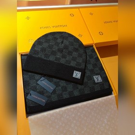 Классический шерстяной шарф LV Damier 