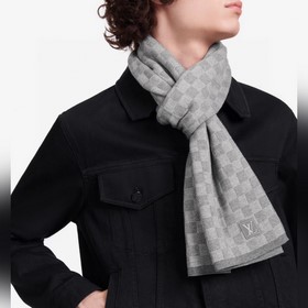 Классический шерстяной шарф LV Damier