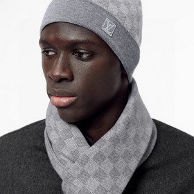 Классический шерстяной шарф LV Damier