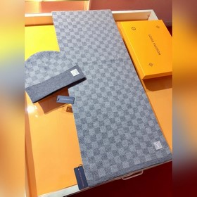 Классический шерстяной шарф LV Damier