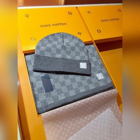 Классический шерстяной шарф LV Damier 