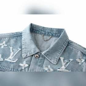 LOUIS VUITTON Куртка из вымытого деним