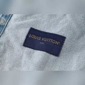 LOUIS VUITTON Куртка из вымытого деним